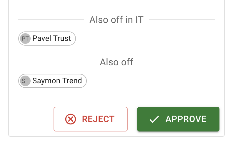 New who is also off section