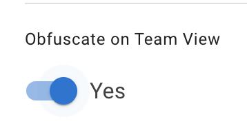 Obfuscate on Team View enabled so sensitive leave shows as unavailable