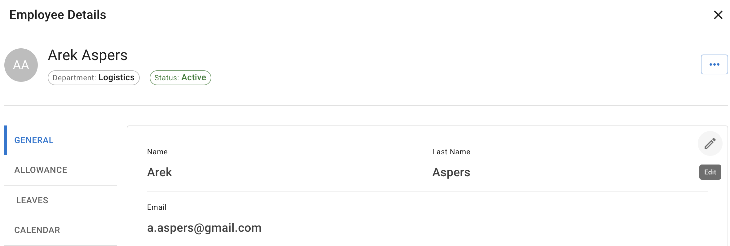 General details edit