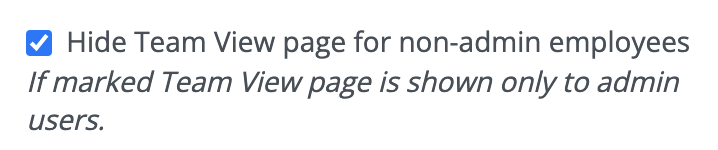 Option to hide absence for non-admin users