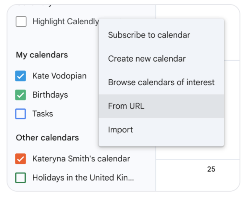 Subscribe to Google Calendar