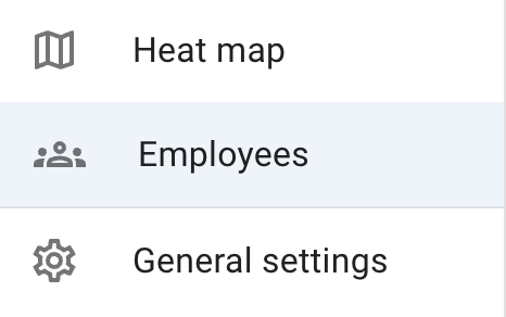 Employees tab with arrows pointing to import employees and add single employee options