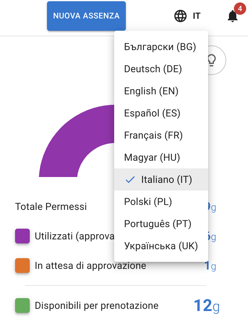 Wählen Sie aus 9 Sprachen