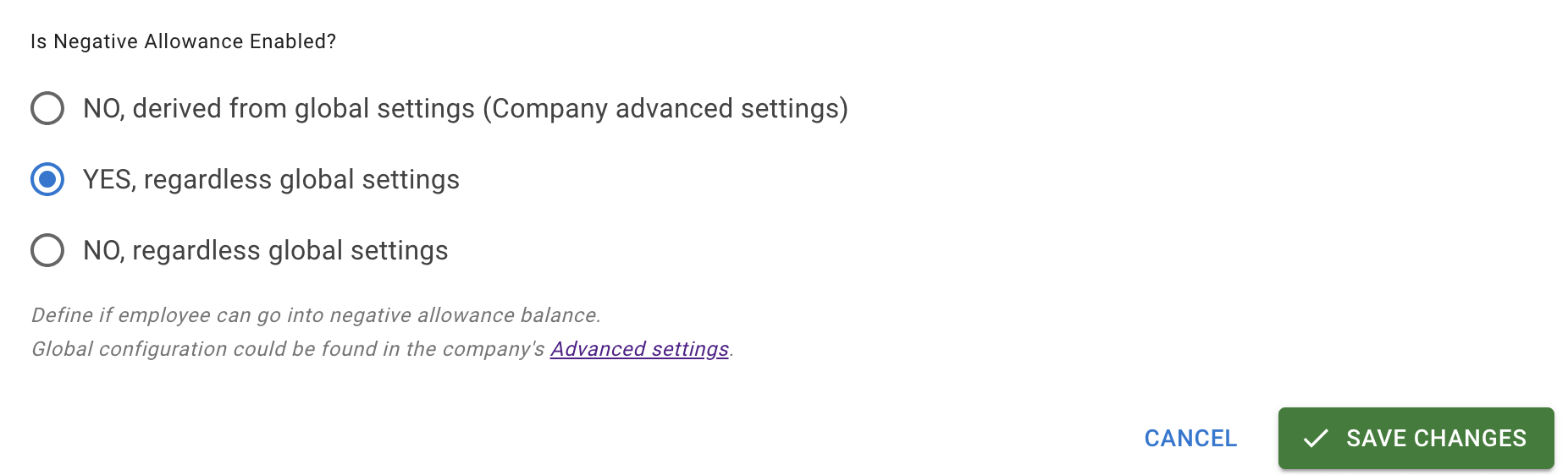 New company registration form